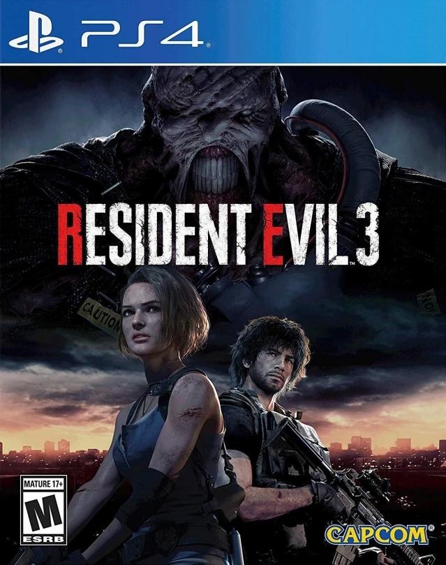 Portada de Resident Evil 3 para PS4 (NTSC USA)