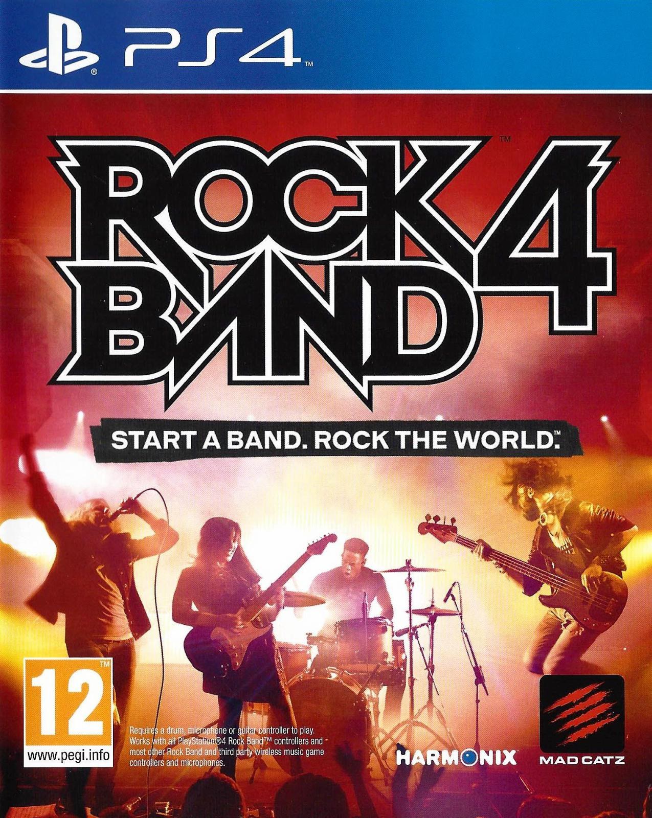 Portada de Rock Band 4 para PS4 (PAL España)