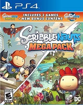 Portada de Scribblenauts Mega Pack para PS4 (NTSC USA)