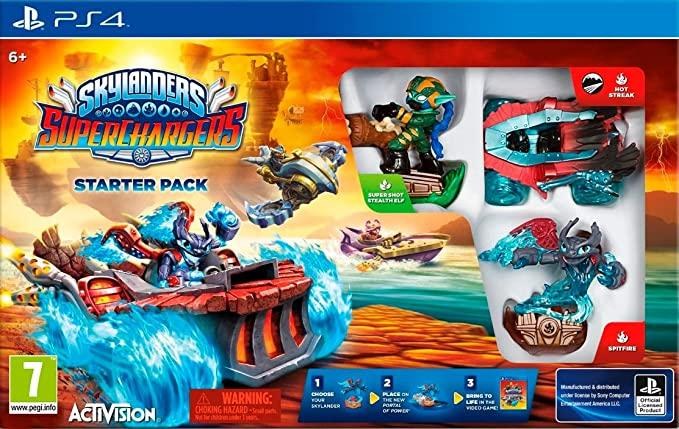 Portada de Skylanders SuperChargers Starter Pack para PS4 (PAL España)