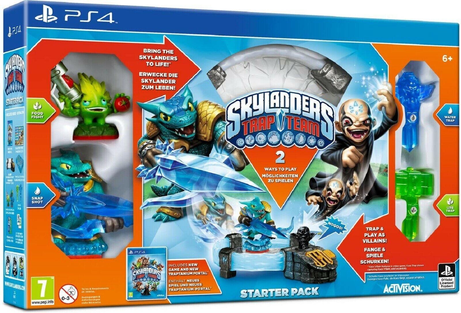 Portada de Skylanders Trap Team: Starter Pack para PS4 (PAL España)