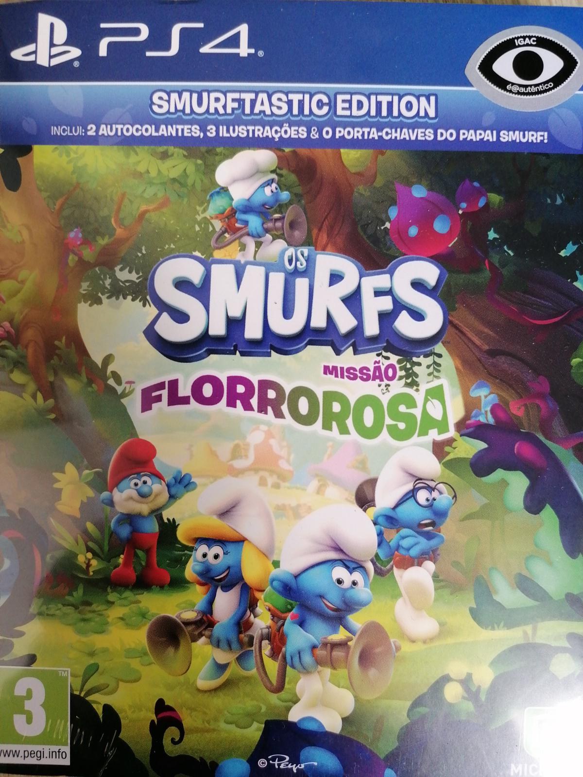 Portada de Smurfs Missao Florrorosa Smurftastic Edition para PS4 (PAL España)