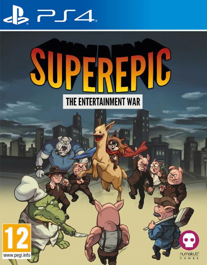 Portada de SuperEpic: The Entertainment War para PS4 (PAL España)