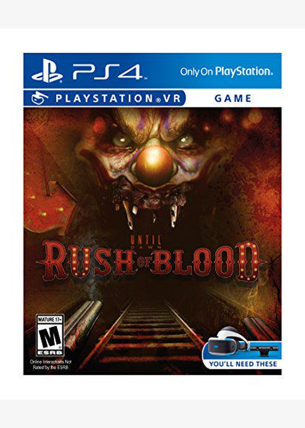 Portada de Until Dawn: Rush of Blood Estándar para PS4 (US)
