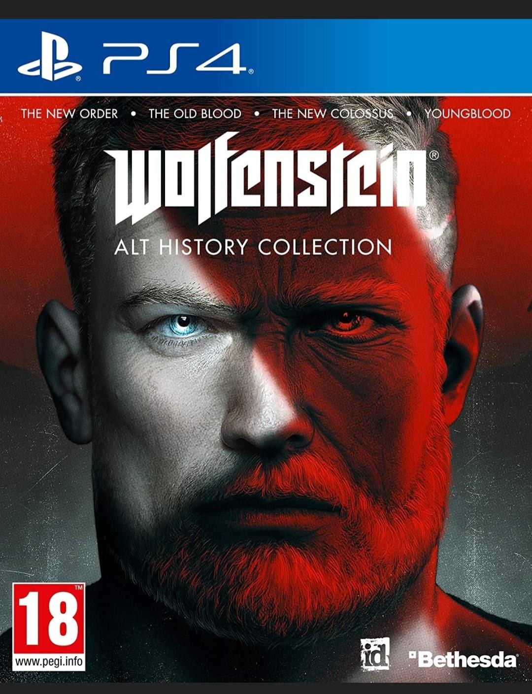 Portada de Wolfenstein Alt History Collection para PS4 (PAL España)
