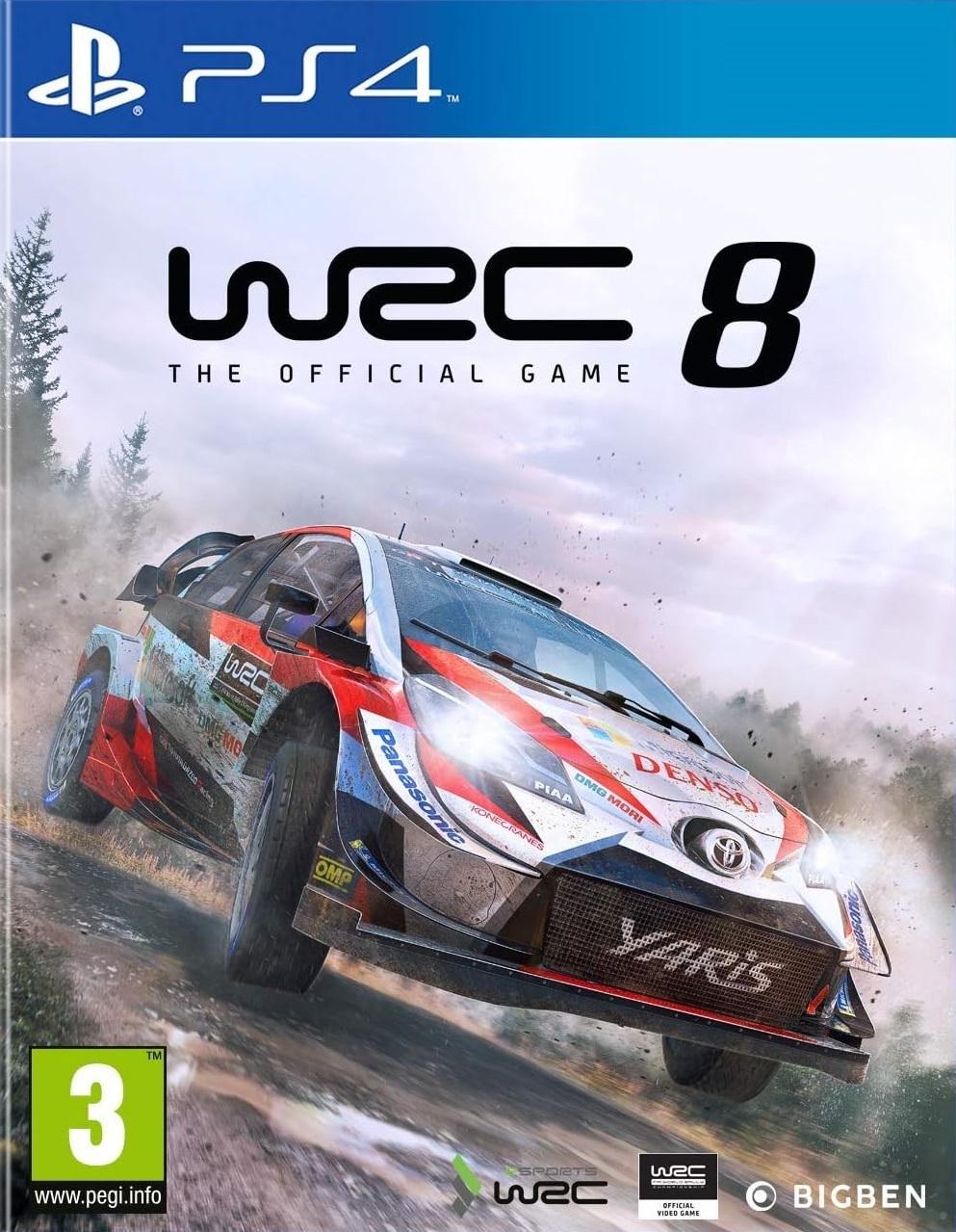Portada de WRC 8 para PS4 (PAL España)