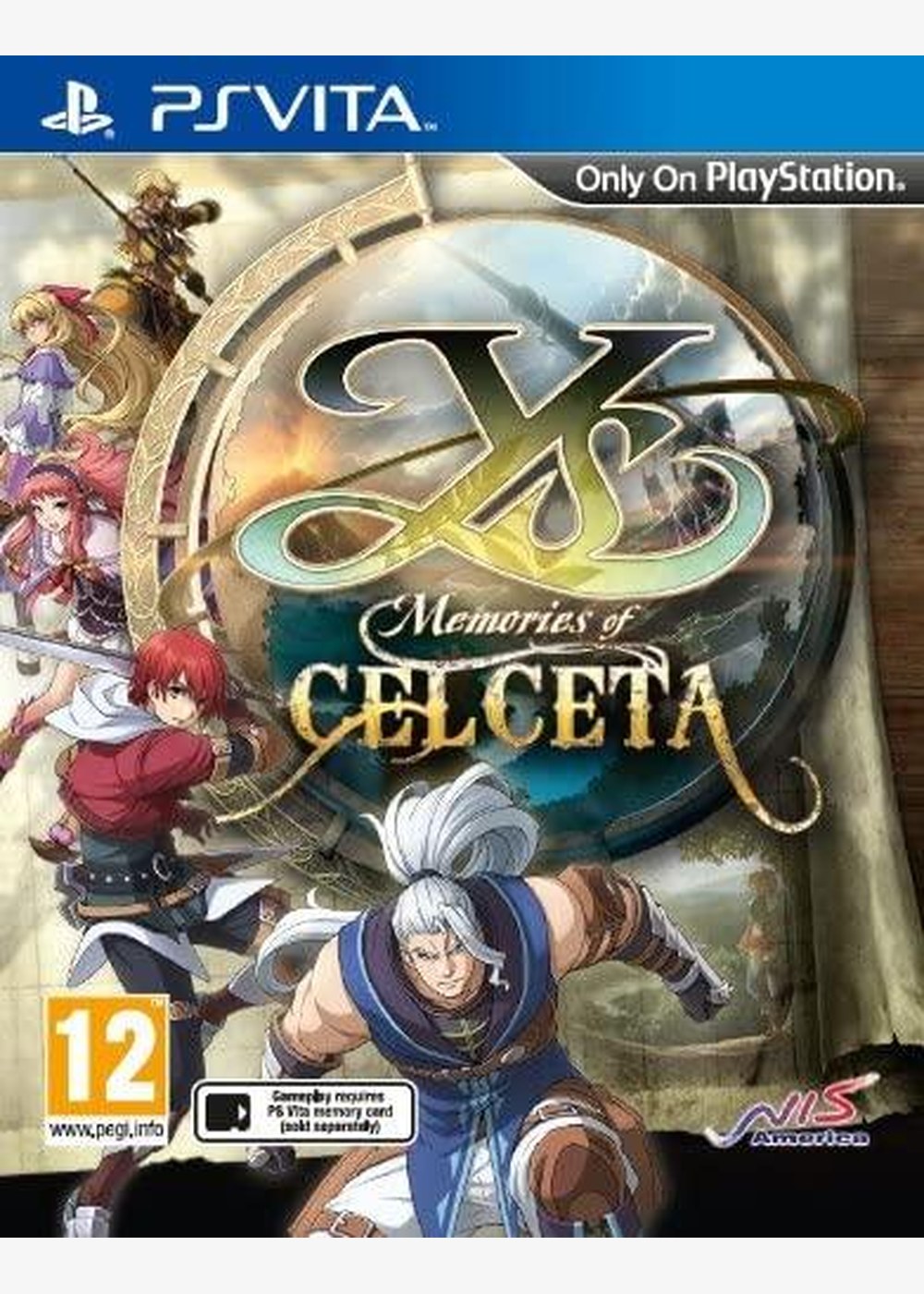 Portada de Ys: Memories of Celceta Estándar para PS Vita (ES)