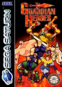 Portada de Guardian Heroes para Saturn (PAL Europa)