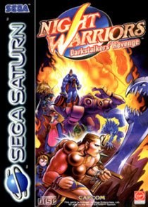 Portada de Night Warriors: Darkstalkers Revenge para Saturn (PAL Europa)