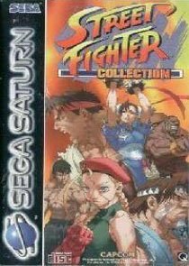 Portada de Street Fighter Collection para Saturn (PAL Europa)