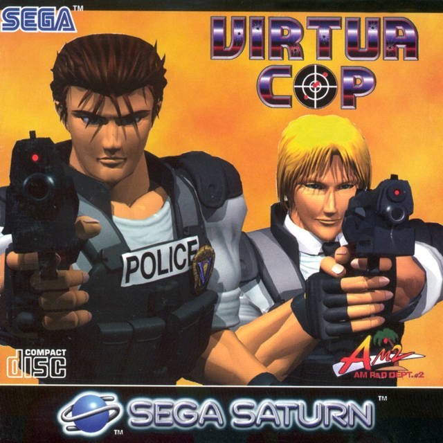 Portada de Virtua Cop 2 para Saturn (PAL Europa)