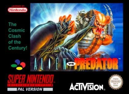 Portada de Alien vs Predator para SNES (PAL Europa)