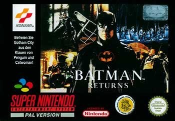 Portada de Batman Returns para SNES (PAL Europa)