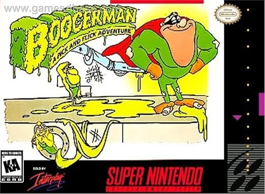 Portada de Boogerman A Pick and Flick Adventure para SNES (USA)