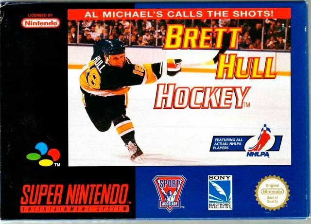 Portada de Brett Hull Hockey para SNES (PAL Europa)