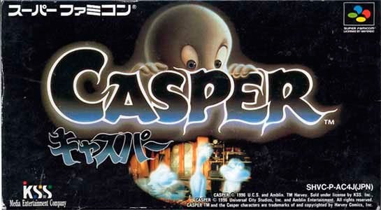 Portada de Casper para SNES (Japón)