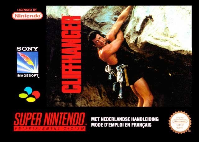 Portada de Cliffhanger para SNES (PAL Europa)