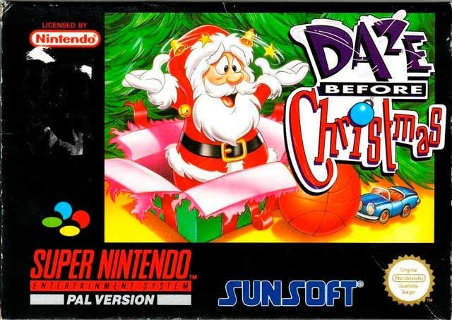 Portada de Daze Before Christmas para SNES (PAL Europa)