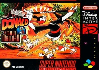 Portada de Donald in Maui Mallard para SNES (PAL Europa)