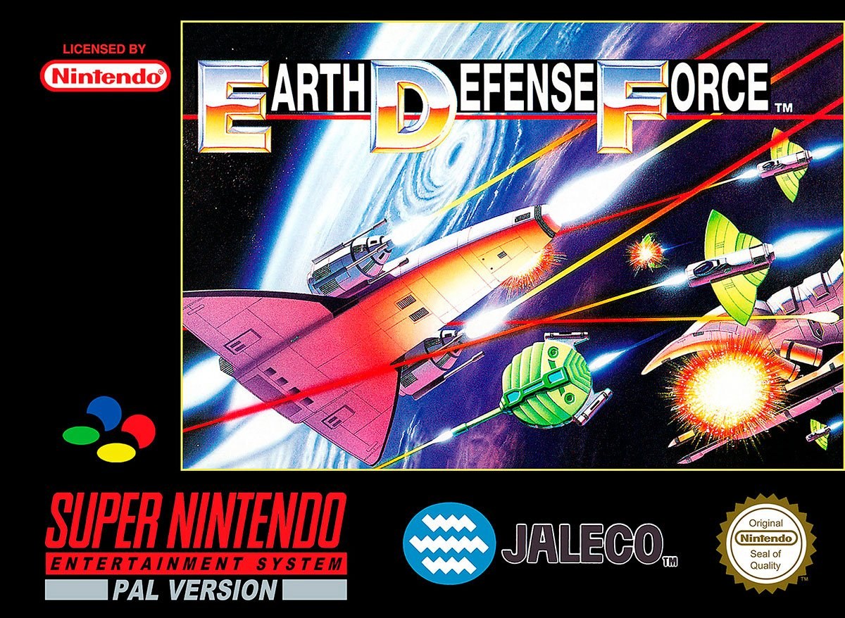 Portada de Earth Defense Force para SNES (PAL Europa)