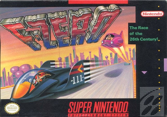 Portada de F-Zero para SNES (USA)