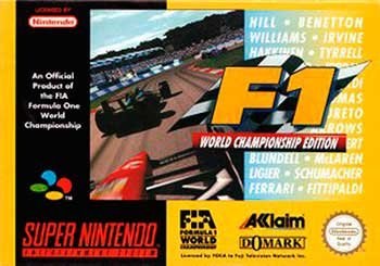 Portada de F1 World Championship Edition para SNES (PAL Europa)