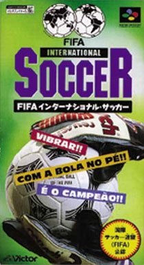 Portada de FIFA International Soccer para SNES (Japón)