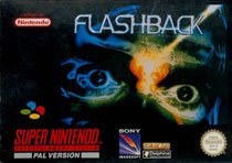 Portada de Flashback para SNES (PAL Europa)