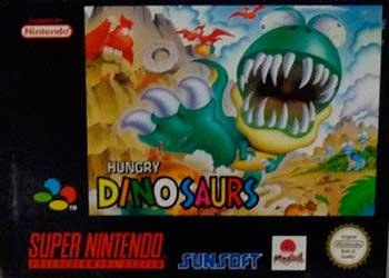 Portada de Hungry Dinosaurs para Super Nintendo (PAL Europa)