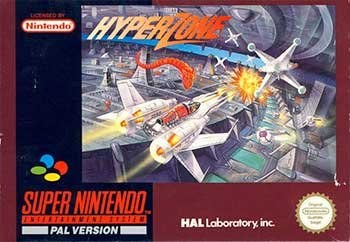 Portada de Hyperzone para SNES (PAL Europa)