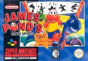 Portada de James Pond's Crazy Sports para Super Nintendo (PAL Europa)