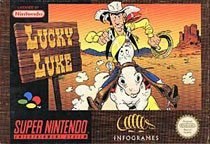 Portada de Lucky Luke para SNES (PAL Europa)