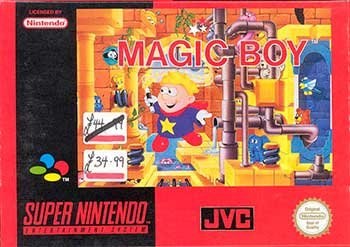 Portada de Magic Boy para SNES (PAL Europa)