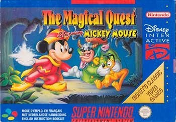 Portada de Magical Quest Starring Mickey Mouse para SNES (PAL Europa)