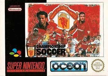 Portada de Manchester United Championship Soccer para SNES (PAL Europa)