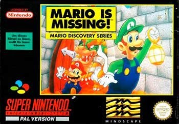 Portada de Mario is Missing para SNES (PAL Europa)