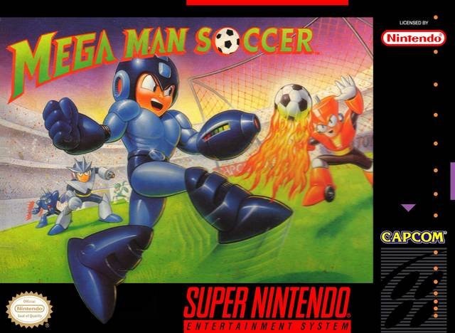 Portada de Mega Man Soccer para SNES (USA)