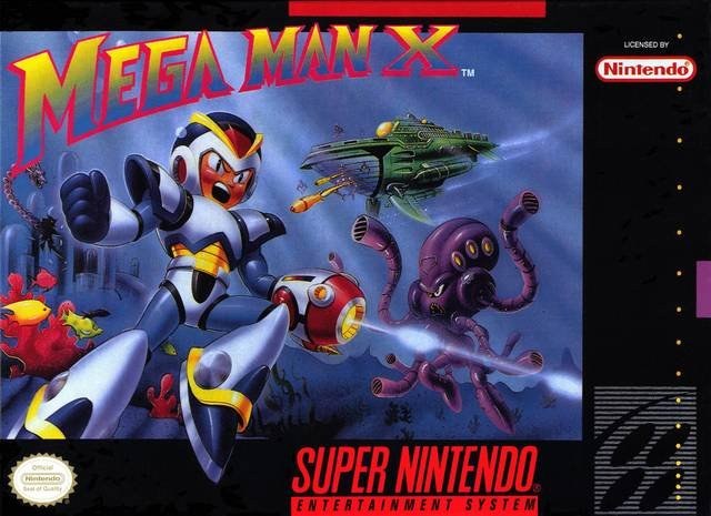 Portada de Mega Man X2 para SNES (USA)