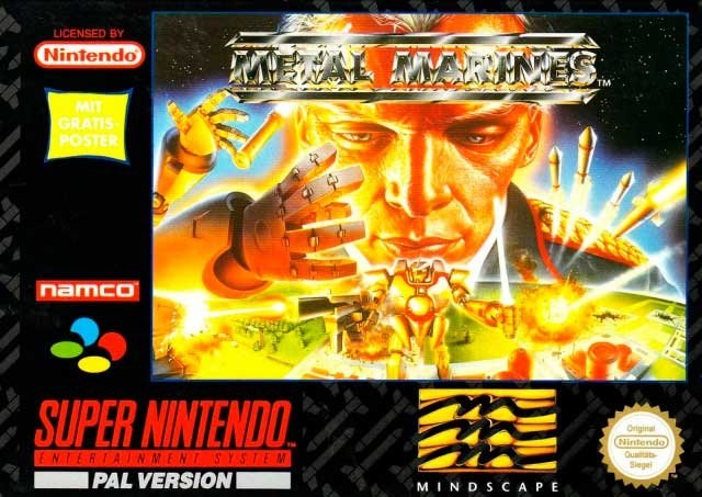 Portada de Metal Marines para SNES (PAL Europa)