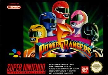 Portada de Mighty Morphin Power Rangers para SNES (PAL Europa)