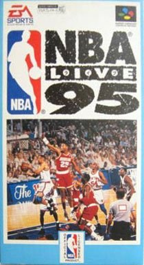 Portada de NBA Live 95 para SNES (Japón)