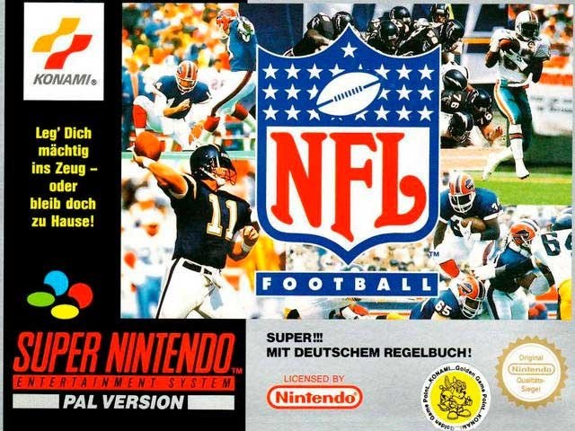Portada de NFL Football para SNES (PAL Europa)