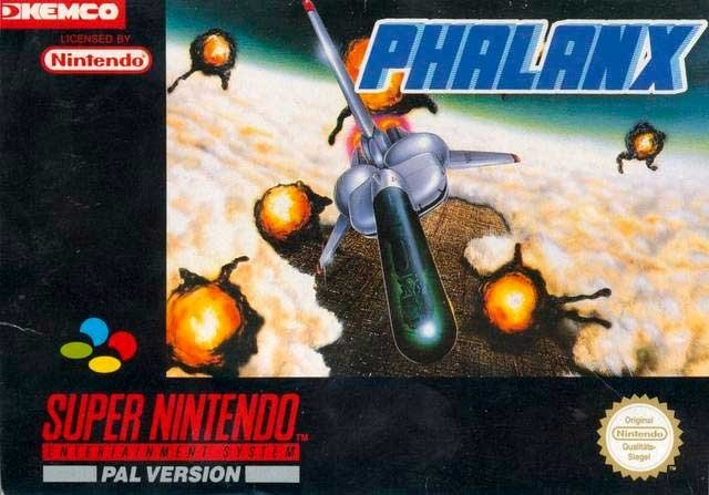 Portada de Phalanx para SNES (PAL Europa)