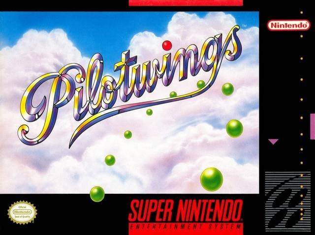 Portada de Pilotwings para SNES (USA)
