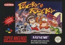 Portada de Pocky and Rocky 2 para SNES (PAL Europa)