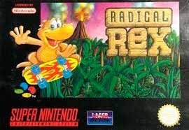 Portada de Radical Rex para SNES (PAL Europa)