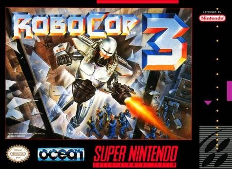 Portada de RoboCop 3 para SNES (USA)