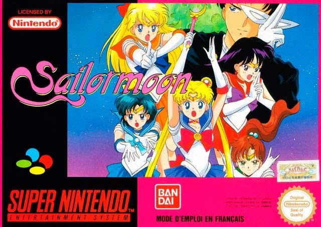Portada de Sailormoon para SNES (PAL Europa)