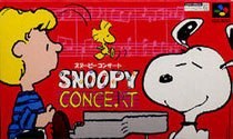 Portada de Snoopy Concert para SNES (Japón)