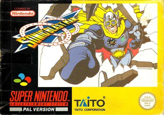 Portada de Sonic Blast Man para SNES (España)